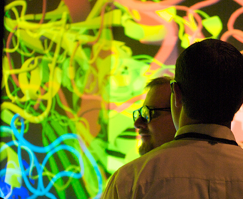 Protein modeling in the Calit2 Cave