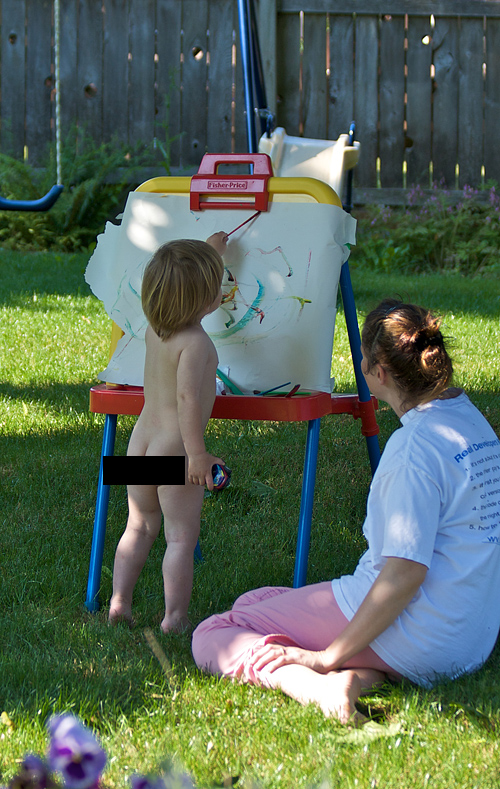 Picasso painted naked too.... Picasso painted naked too....